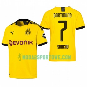 Koszulka Borussia Dortmund Jadon Sancho 7 Domowe Stroje Piłkarskie 2019/20 Krótki Rękaw